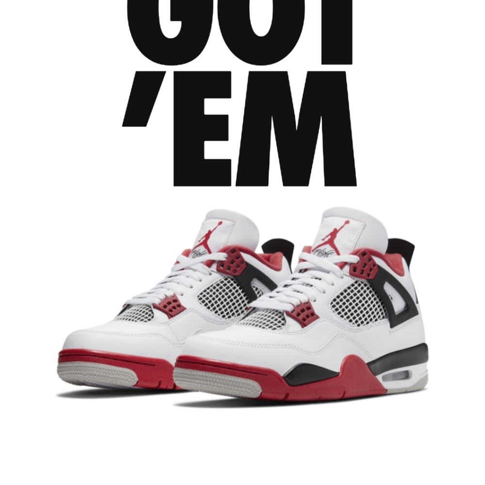 (SOLD) Air Jordan 4 Retro (Fire Red) 2020